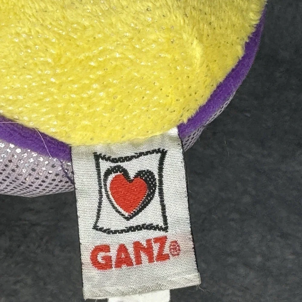 Ganz Webkinz Lil Kinz Seahorse Plush Yellow Purple Stuffed Animal Toy No Code